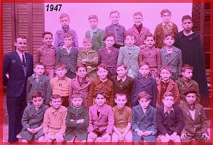 ECOLE BERTHELOT GARCONS 1947 CM1 M_ MARCEL REINIG
